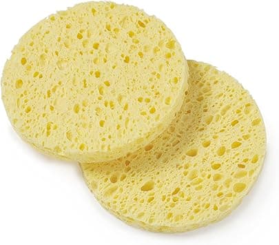 Manicare Cellulose Cleansing Sponges Pack Of 2 Facial Cleansing Exfoliates Cleans Skin Massages Removes Makeup And Face Masks Skincare Facial Wash Natural Fibres Eco Friendly Reusable