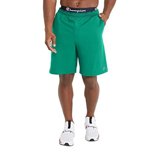 Champion Men's Shorts, Classic Cotton Jersey Athletic Shorts, 9", Long Gym Shorts, Men's Workout Shorts