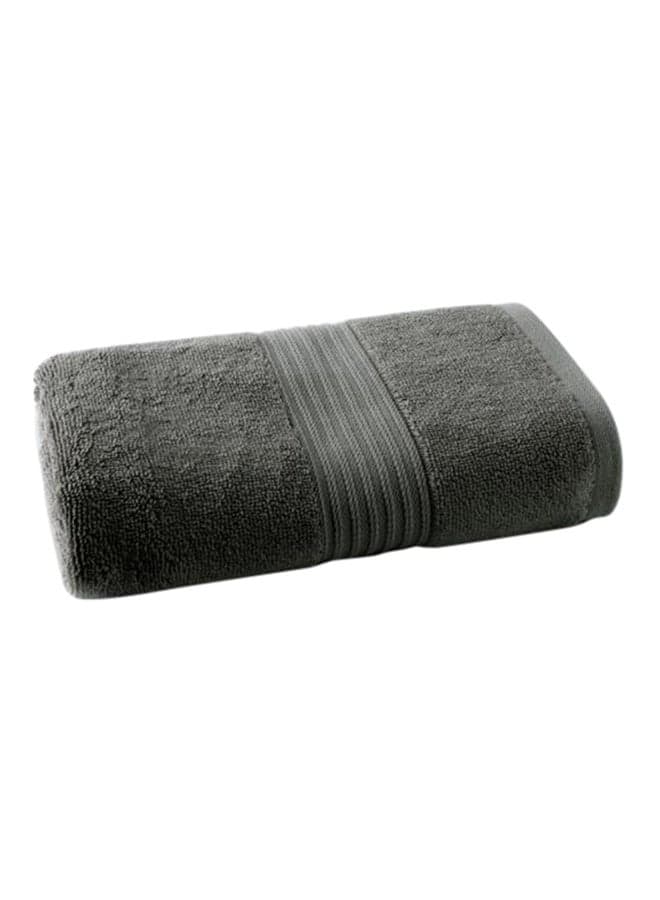 Grey Cotton Bath Towel 70 by 140 Centimeters