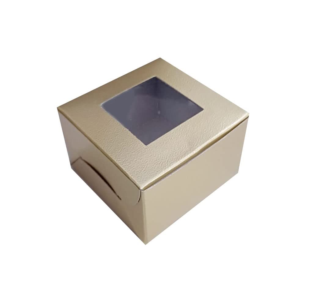 Nips Packaging Brownie boxes Gold colour Size 3 x 3 x 2 Set of 200