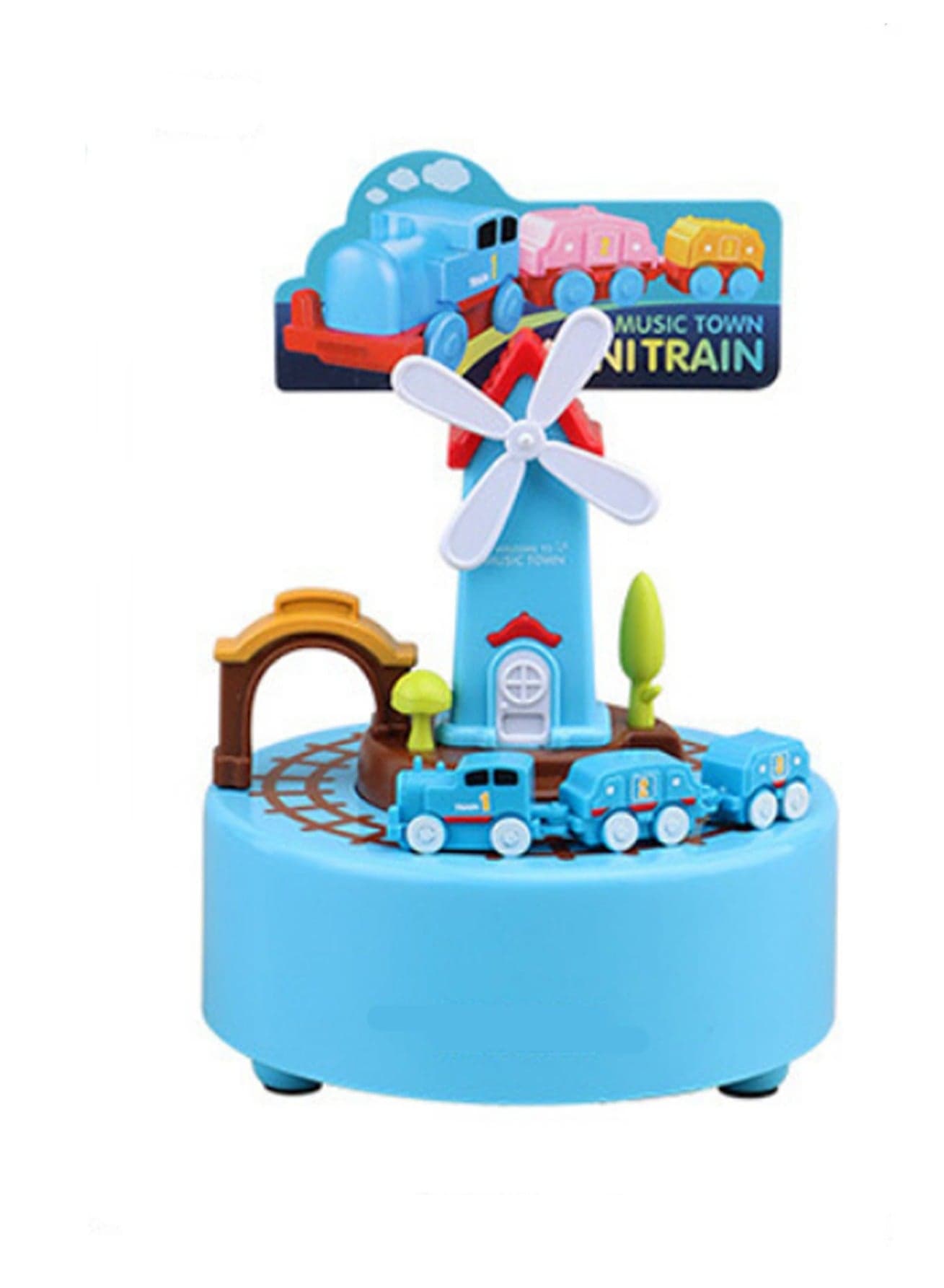 Train Rotating Music Box, Cake Decoration With Melody, Children'S Toys For Birthdays And Other Occasions, Suitable For Home Or Office Decoration