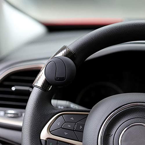 Automaze 3R-2151 Black 360° Rotation Universal Car Steering Knob Wheels Spinner Knob Power Save Easy Turn Ball Booster(Mini Knob)