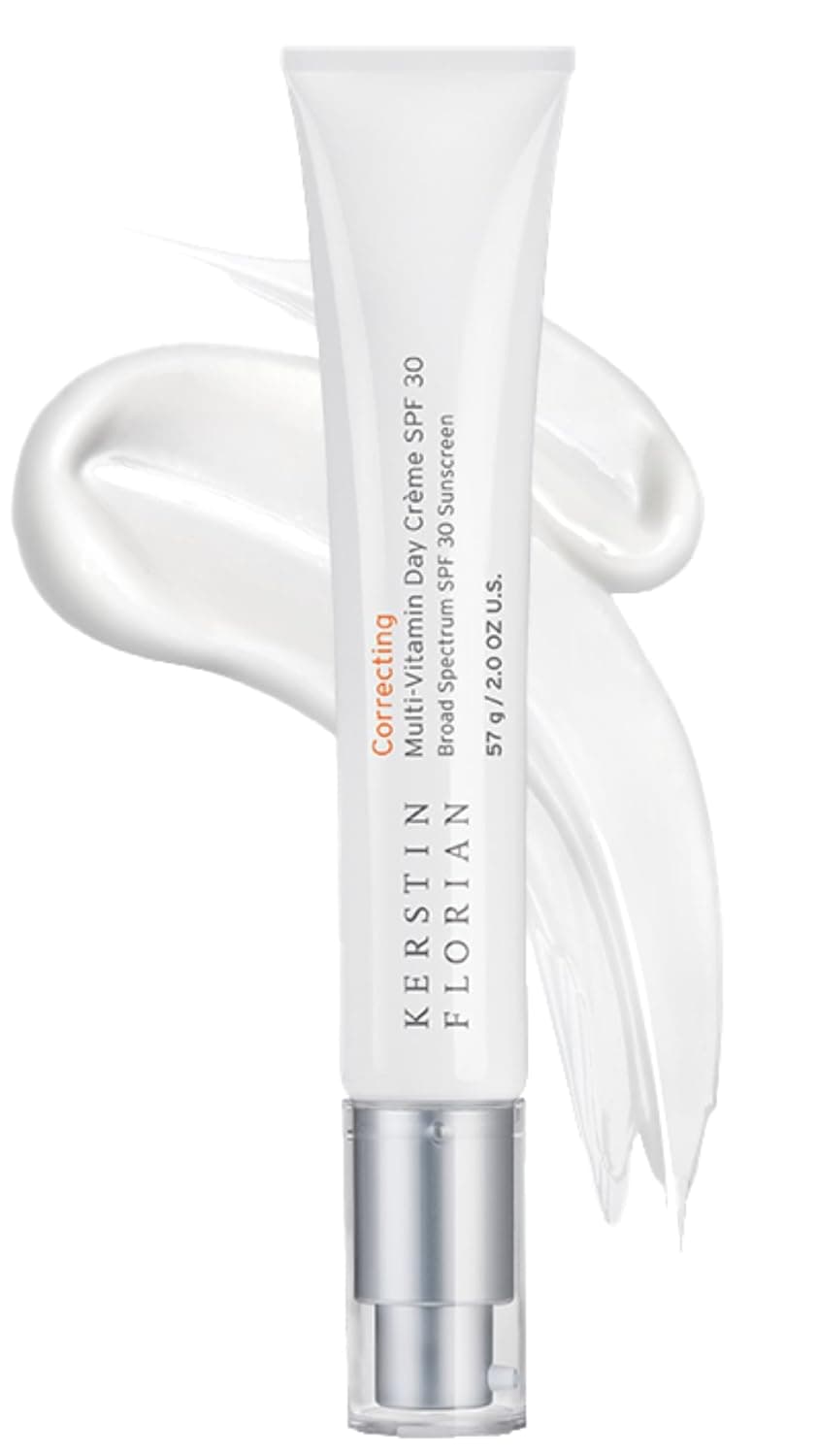 Kerstin Florian Multi Vitamin Day Creme SPF 30 Daily Facial Moisturizer with Natural Zinc Oxide Sunscreen with UVA and UVB Protection Oil Free 2 oz