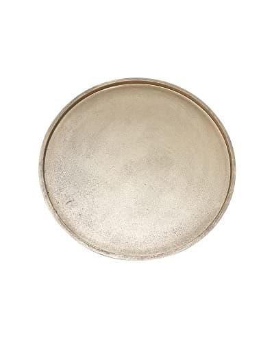 DN DECONATION Gold Tray 1476 Decorative Trays for Coffee Table Farmhouse Tray Round Wooden Trays for Living Room Decor