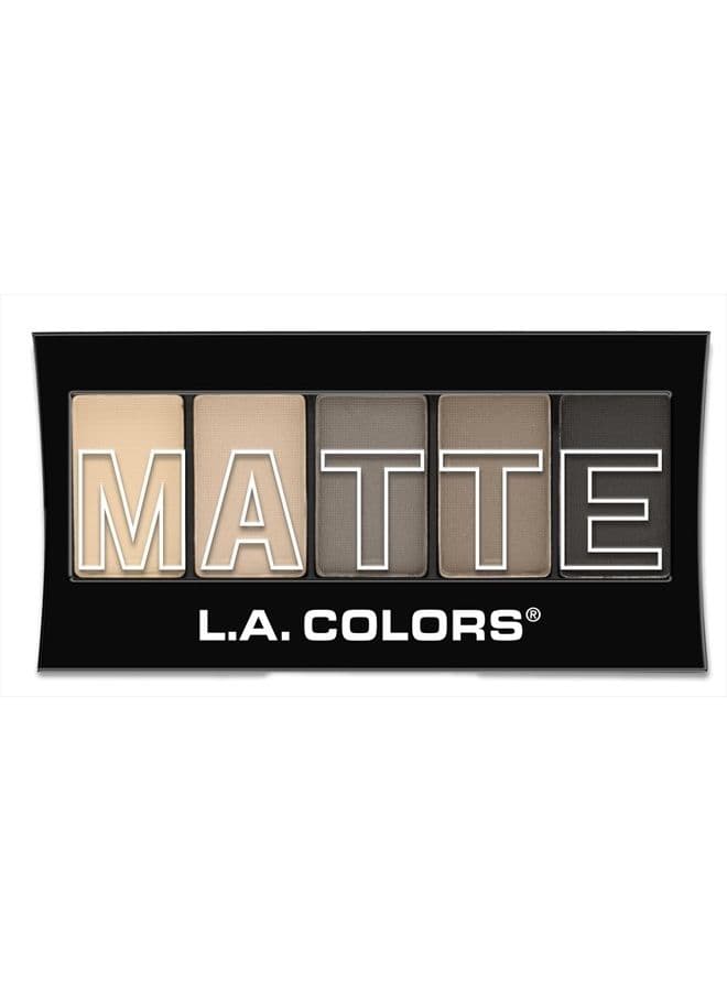 5 Color Matte Eyeshadow, Nude Suede, 0.08 Oz, Powder