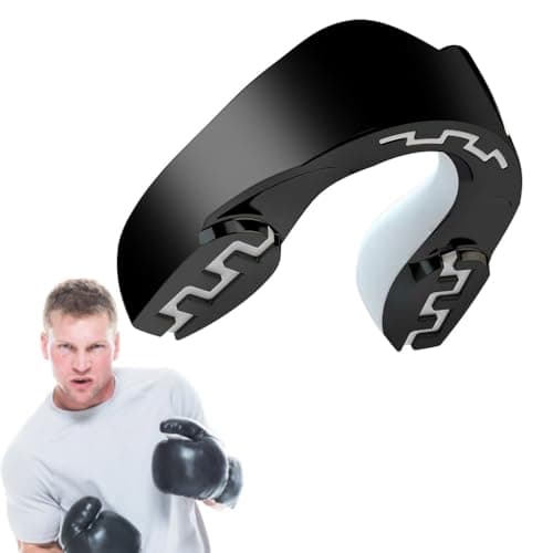 Proberos® Sports Mouth Guard, Mouthguard Teeth Guard, High-density Moulded Mouthguard, Professional Sports Mouth guards for Boxing, Football, MMA, Heat-Molded, Universal Size, Comfortable, Black