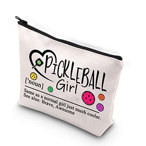 XYANFA Pickleballs Makeup Bag Pickle ball Player Gift Pickleballs Lover Gifts Pickleball Cosmetic Bag (PickleballS)