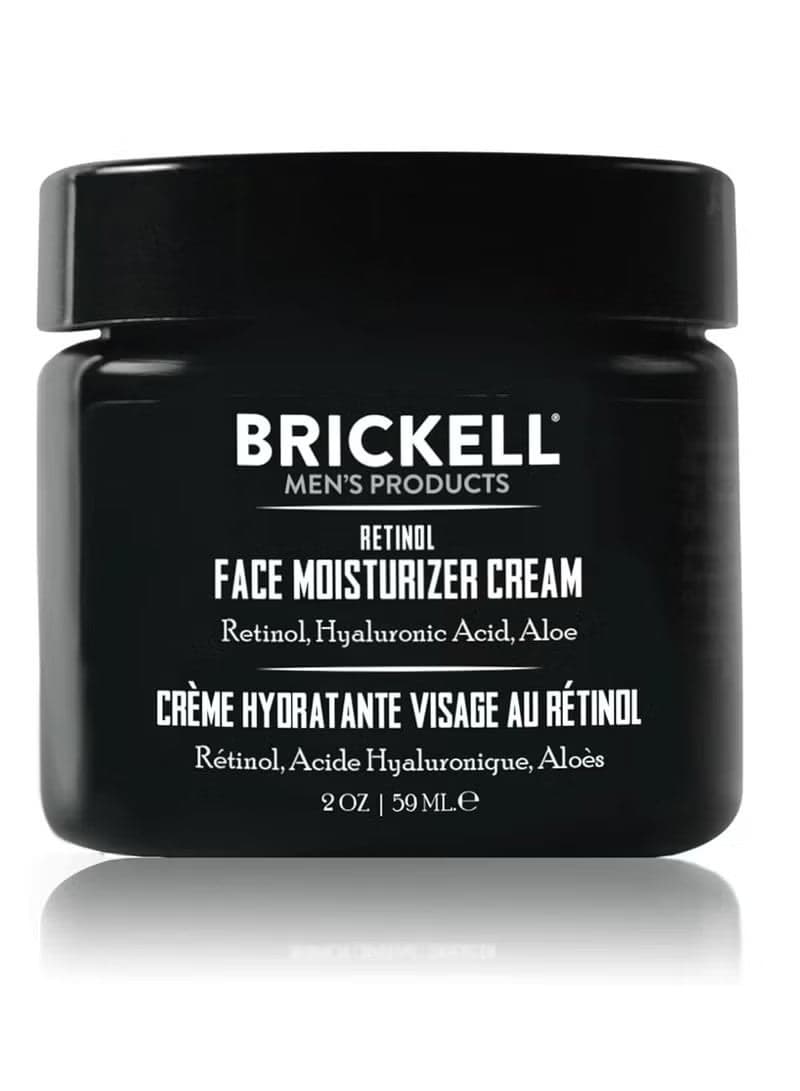 Men's Retinol Face Moisturizer Cream For Men, Natural & Organic, Anti-Wrinkle Face Night Cream with Retinol & Hyaluronic Acid To Reduce Fine Lines and Even Skin Tone, Fragrance-Free, 2 Ounce