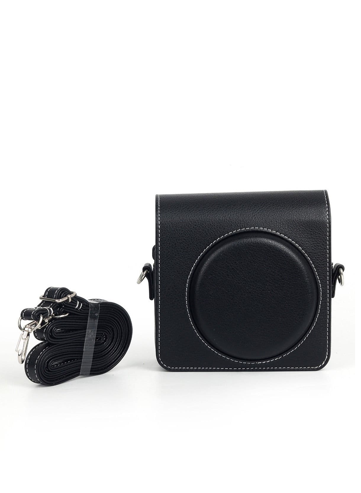 PU Leather Camera Case Compatible with Fujifilm Instax Square SQ40 Film Camera w/Adjustable Shoulder Strap Bag Protective Cover
