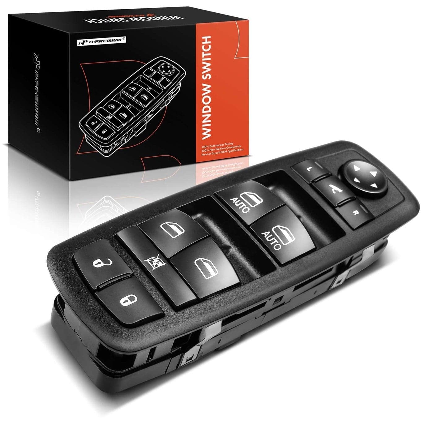 APremium Master Power Window Switch Compatible with Chrysler 300 2012 Dodge Journey 20112012 Ram 1500 2500 3500 20162018 1500 Classic 2019 Replace 56046826AD 56046826AC