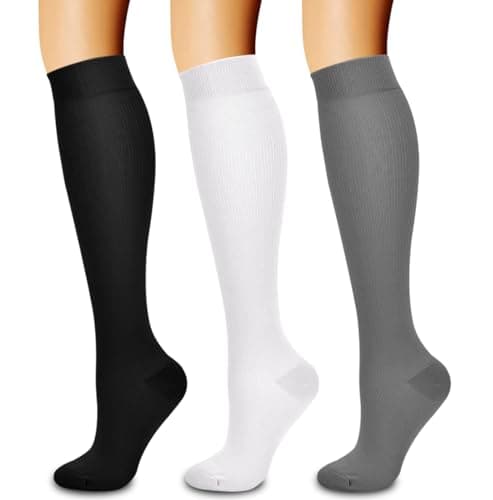 Laite Hebe 3 Pack Compression Sock-Compression Sock For Women and Men Circulation -Best for Running,Athletic Sports