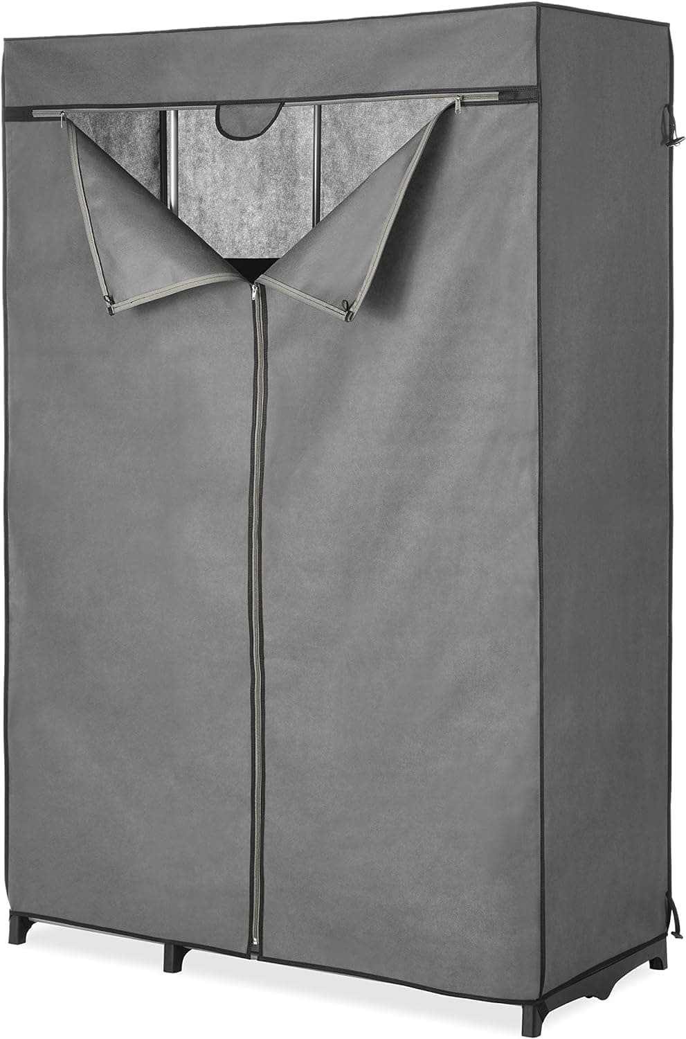 Whitmor COVER ONLY for Double Rod Closet with Heavy Duty Zipper Gray