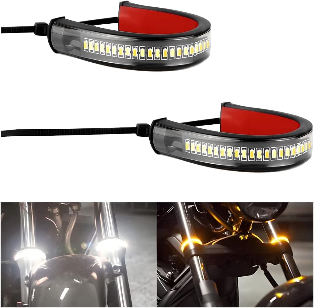 zipelo 2PCS Motorcycle LED Turn Signal Light