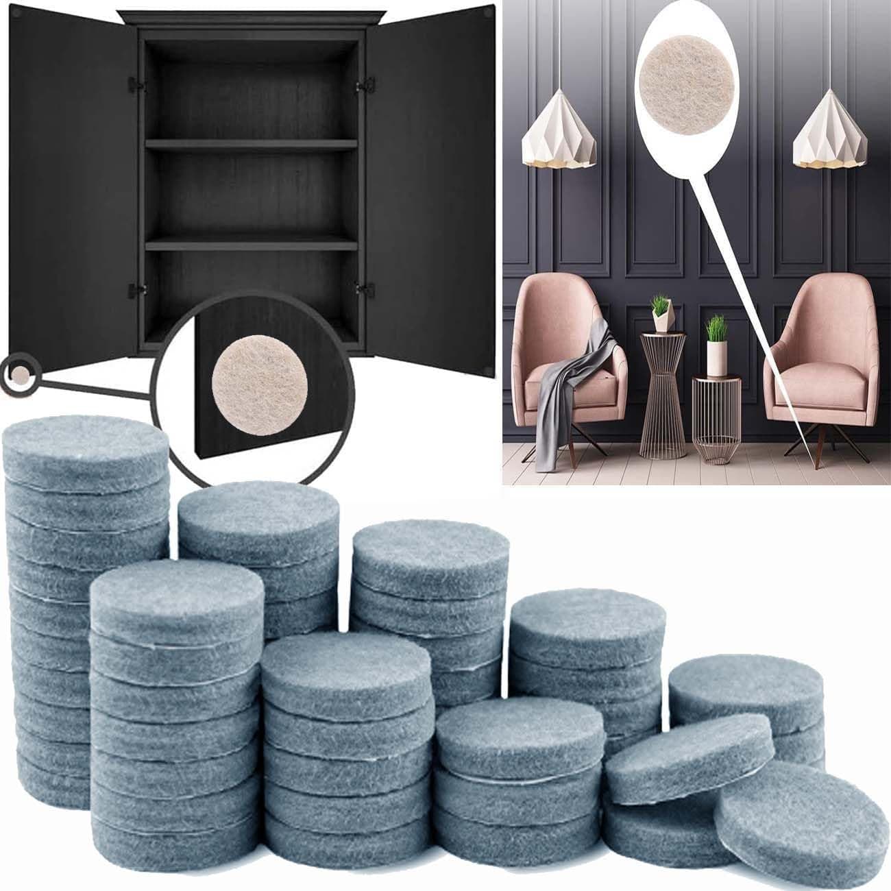 DIY Crafts 2 INCH Grey, 50 Pcs, Felt Furniture Pads - Felt Pads Floor Protector - Chair Felts Pads for Furniture Feet Wood Floors - Best Furniture Pads for Hardwood Floors - Protect Hard Floors (50, 2 INCH)