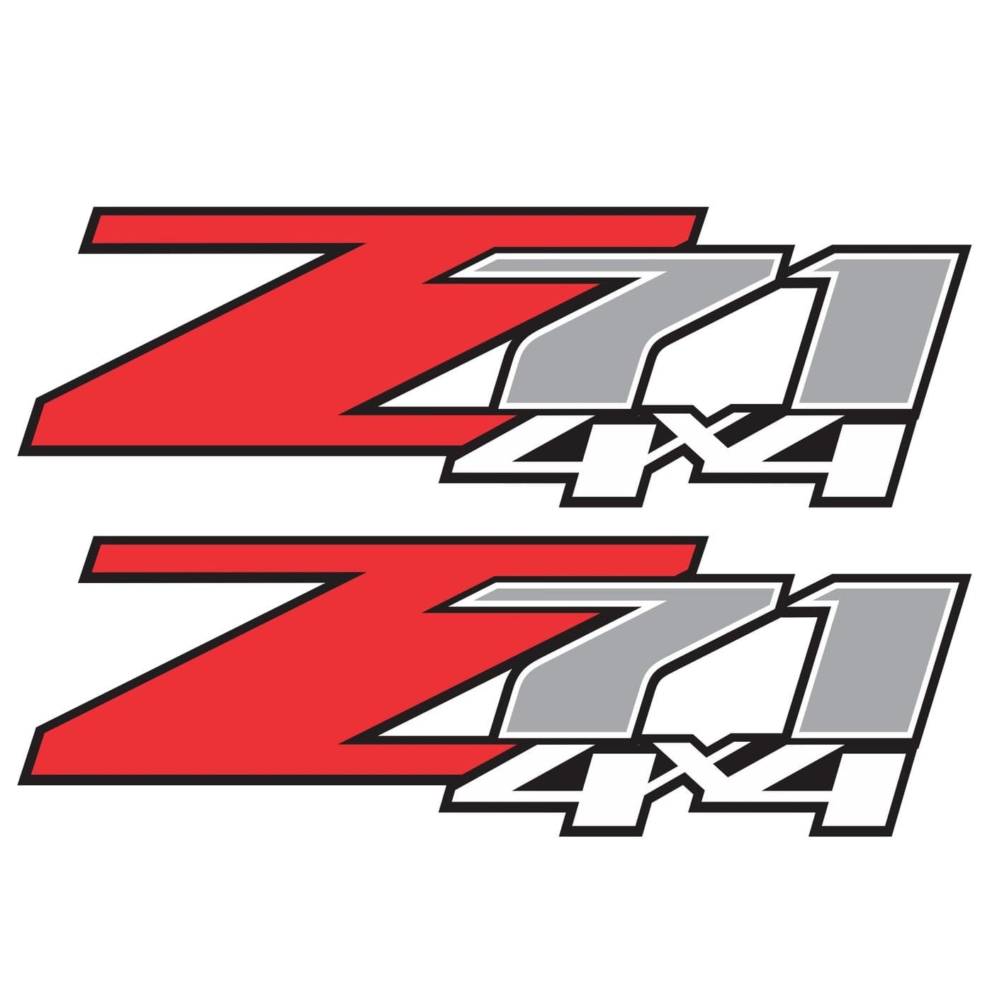 z71 4x4 Decals Bedside Sticker for Chevy Truck 20072013 1500 2500 HD Premium Series Metallic Finish