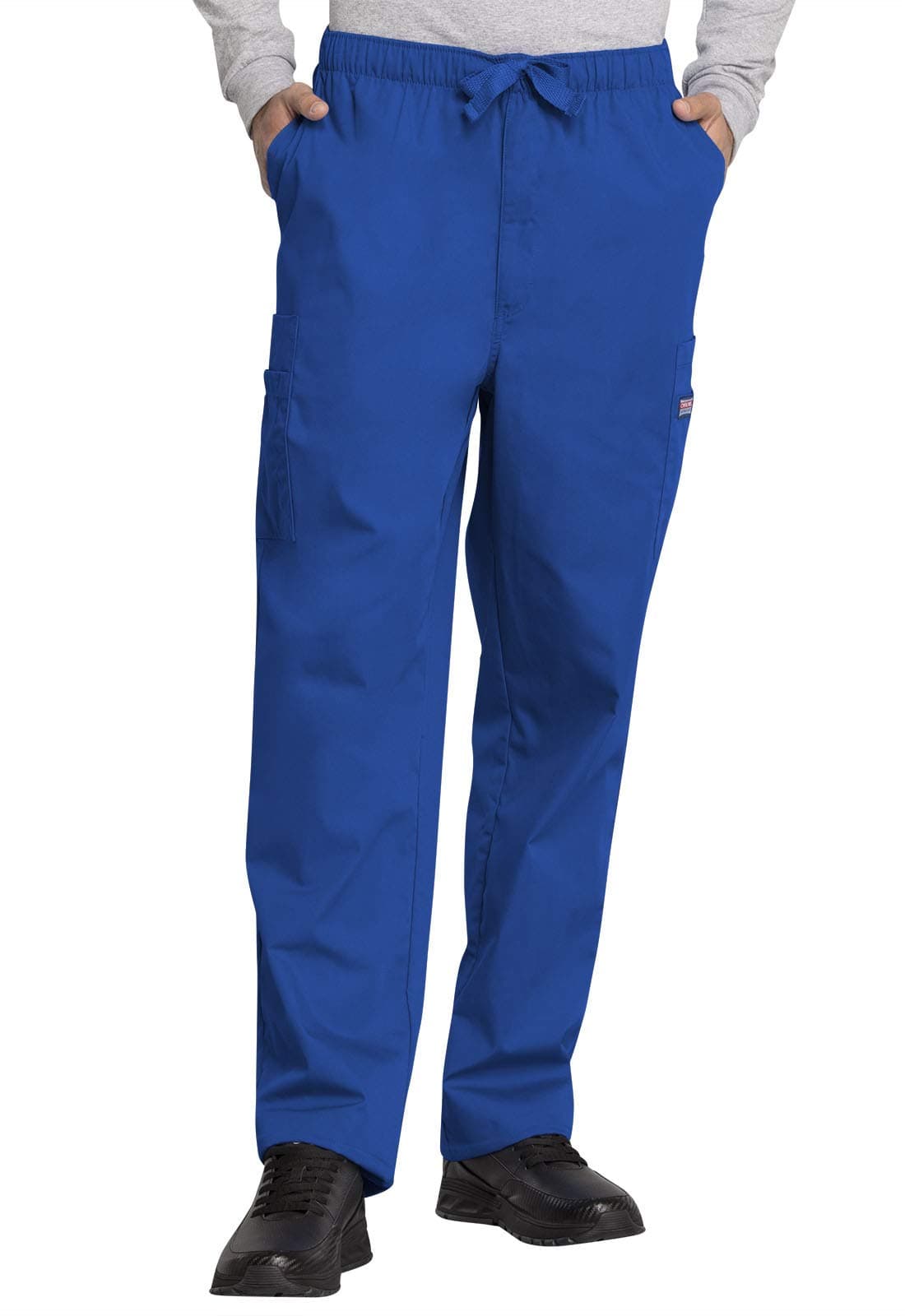Cherokee Men's Big Originals Cargo Scrubs Pant, Royal, Medium Tall