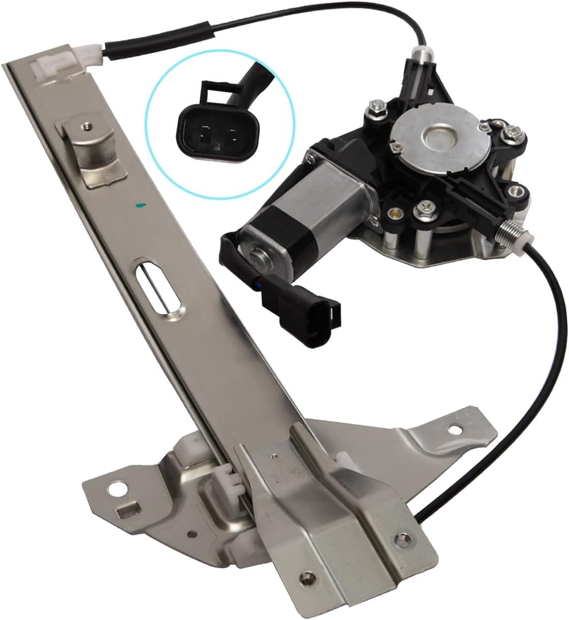 TUCAREST 748-510 Rear Left Power Window Lift Regulator With Motor Assembly for 2006-2016 Chevy Impala