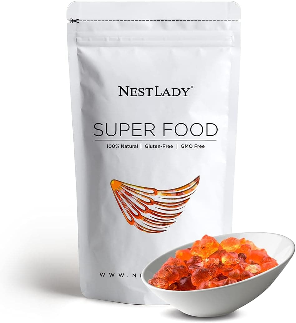 NESTLADY Natural Wild Peach Gum Edible Peach Blossom Tears - 454g (16oz) - 100% Natural, Gluten-Free, GMO Free