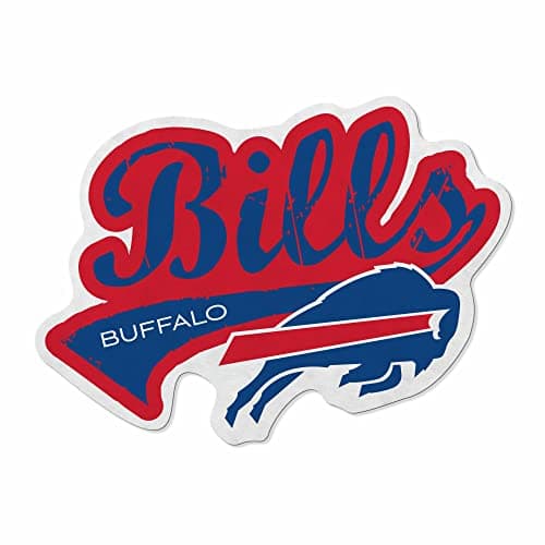 Rico Industries NFL Football Buffalo Bills Distressed Shape Cut Pennant - Home and Living Room Décor - Soft Felt EZ to Hang