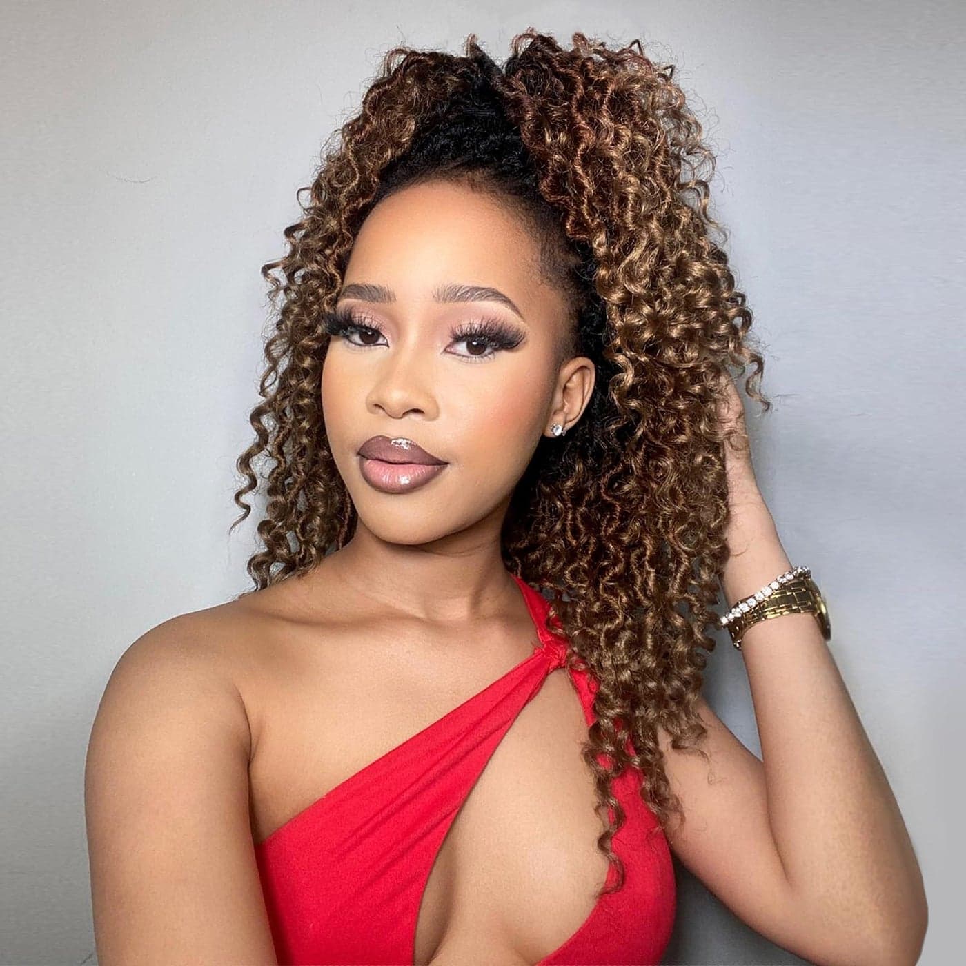 Fulcrum Goddess Locs Crochet Hair 14 Inch 8 Packs New Faux Locs Crochet Hair for Black Women Crochet locs with Curly Ends 14Inch Pack of 8 1B3027