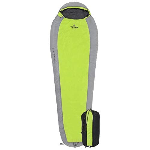 Teton Trailhead 20 Degree Sleeping Bag Lightweight Warm Mummy Sleeping Bag Camping Backpacking Hiking