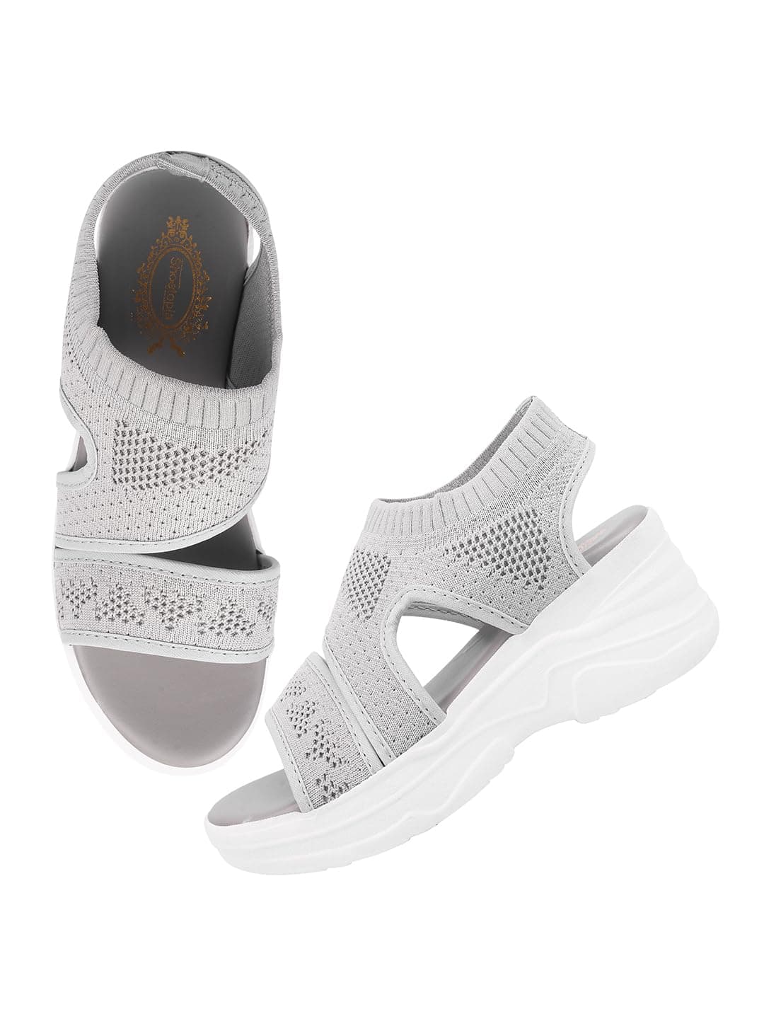 Shoetopia Women's Sandal-7 Kids UK (Milton-Grey)-EU40