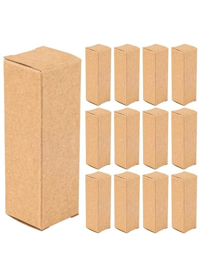 , 50 Pack Kraft Paper Lipstick Boxes Lip Gloss Boxes Rectangle Lipstick Bottle Boxes Reusable Lip Balm Packaging Cases Essential Oil Wrapping Box for DIY Lip Gloss Gift Packaging