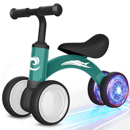 Colorful Lighting Baby Balance Bike Toys for 1 Year Old Boy Girl Gifts 1036 Month Toddler Balance Bike No Pedal 4 Silence Wheels Soft Seat First Riding on Toys 1st Birthday Gifts