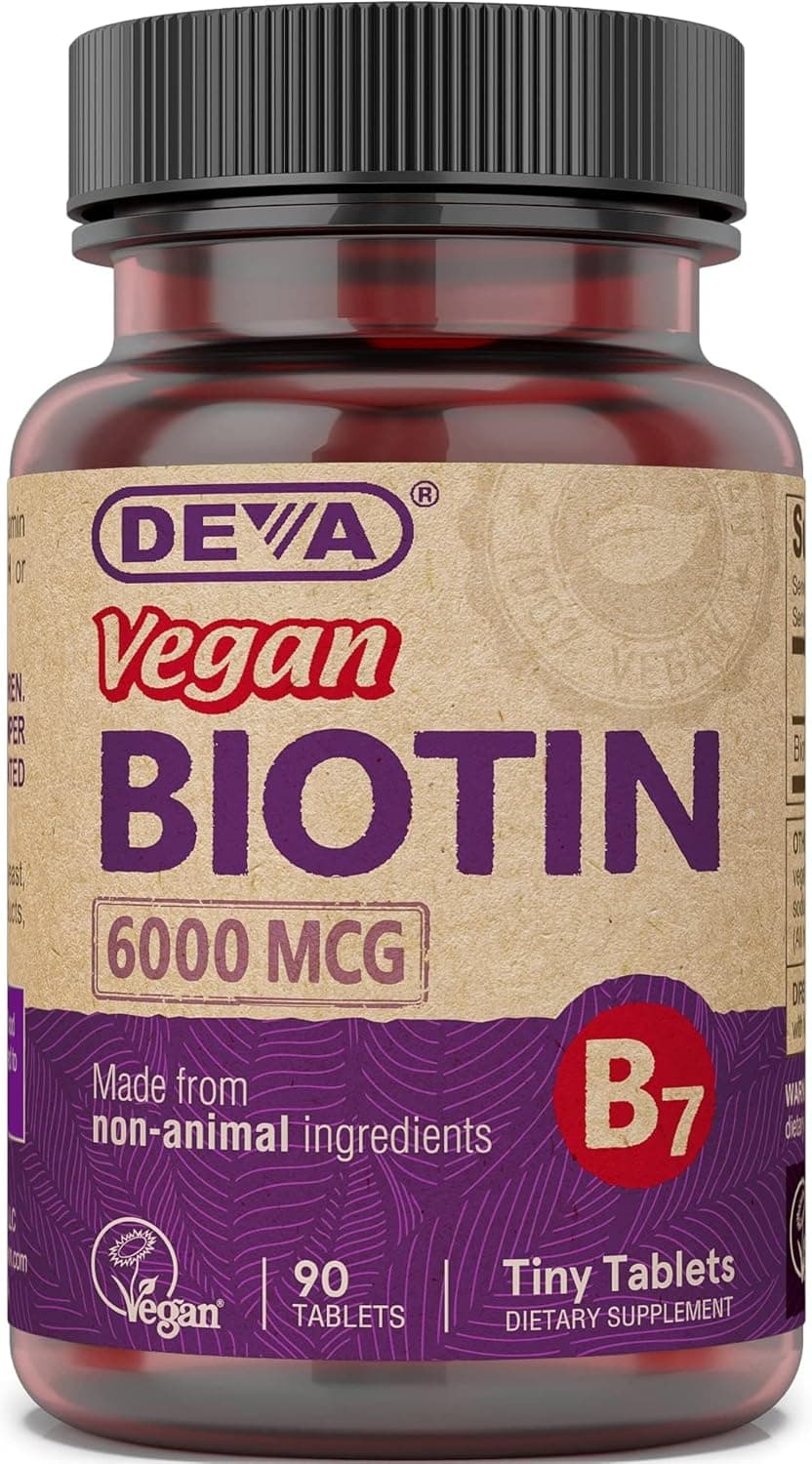 Vegan Biotin Supplement 6000 MCG for Adults