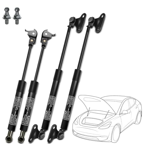 YHTAUTO 4PCS Hood & Liftgate Lift Support Gas Struts Replacement for Toyota Land Cruiser 1990-1997 Lexus LX450 1996-1997