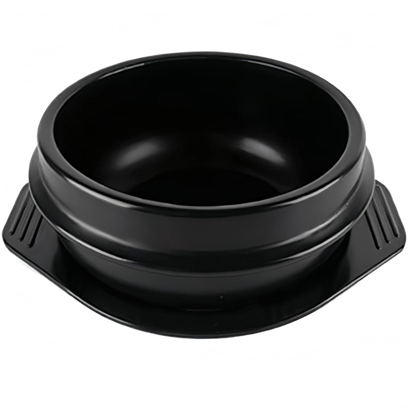 Korean Cooking Korean Stone Bowl By Whitenesser Stone Pot Sizzling Hot Pot for Bibimbap and Soup Large No Lid Premium Ceramic with Melamine Tray 523 OZ