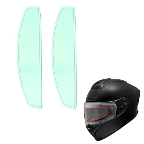 Universal Anti Fog Film for Motorcycle Helmet VisorsHelmet Visor Protector Anti Fog Sticker for Cold Mornings and Rainy Days2Pack