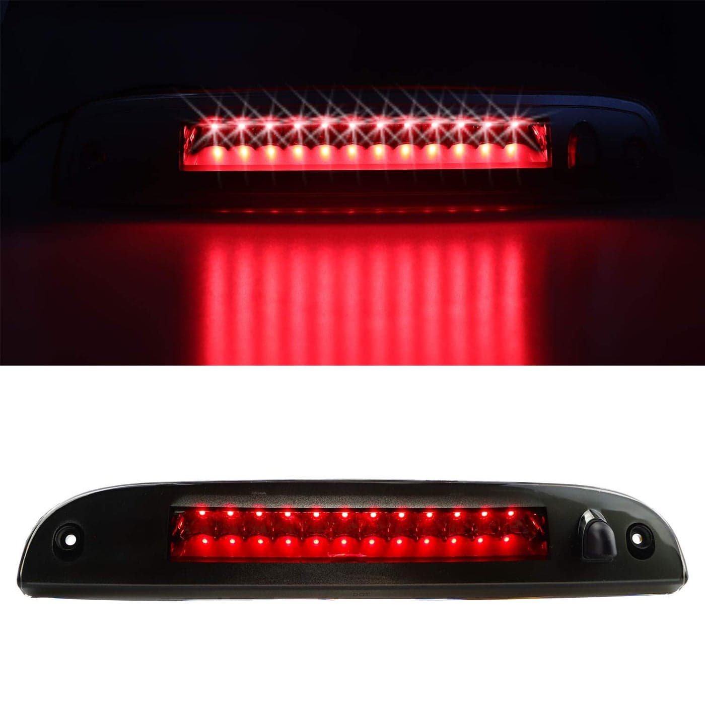 3rd Third Brake Light for Ford Explorer 20022012 Escape 20082012 for Mercury Mariner 20082011 for Mountaineer 20022010 Rear High Mount LED Stop Light Chrome Housing Smoke Lens