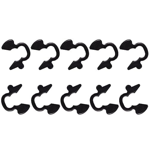 4l60e 4l80e For Chevy Silverado Shift Cable Clip Chevrolet Tahoe Impala GM GMC Sierra Gearbox Transmission Shifter Cable Retainer Clips E-Clip Metal With Black Coating Allison 4l60e 10PCS