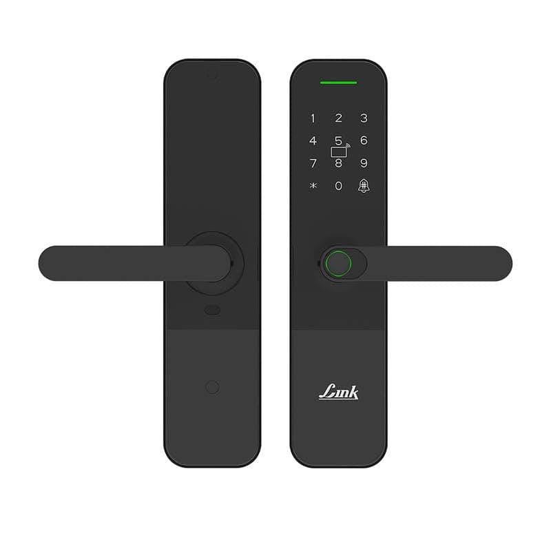 Link Smart Vitron Digital Biometric Door Lock WiFi Mobile App Black Premium Capacitive Touch Panel 300 Access Options Remote Unlocking Free Installation and 4 Year Domestic Warranty