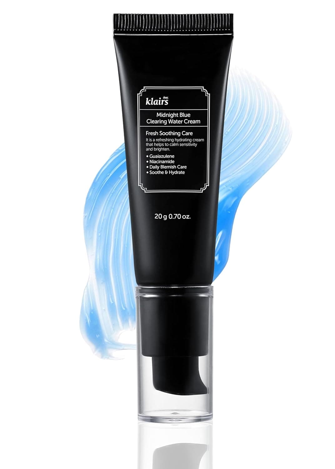 DearKlairs Midnight Blue Clearing Water Gel Cream 176 Ounce Improve Dullness Pigmentation Red Spot Bumps No irritation For Oily Skin