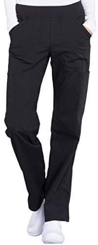 Workwear Professionals Scrubs for Women Pull-On Cargo Pant, Soft Stretch WW170, XS, Black