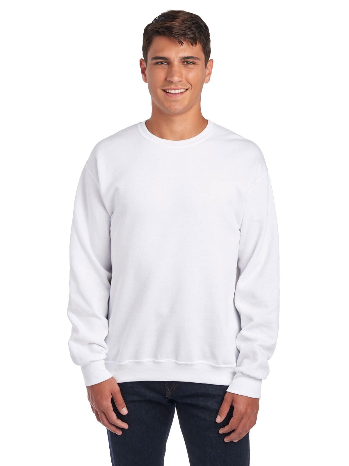 Jerzees -Men's NuBlend Fleece -Sweatshirts & Hoodies, Sweatshirt-White, X-Large