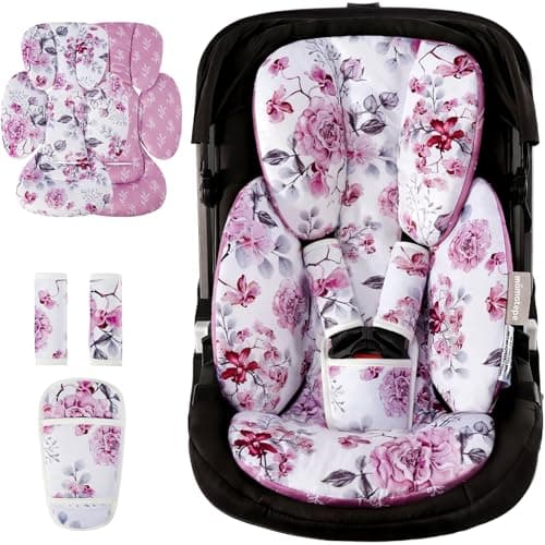 Infant Car Seat Insert for NewbornPreemie Newborn Infant Insert Newborn Car Seat Insert Head Body Support for Stroller Baby Swing Rocker Bouncer Bassinet 2in1 Reversible