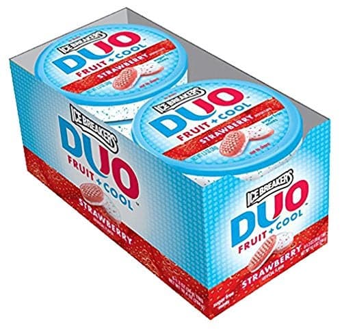 Ice Breakers DUO Fruit Cool Sugar Free Mints Strawberry 8 ea