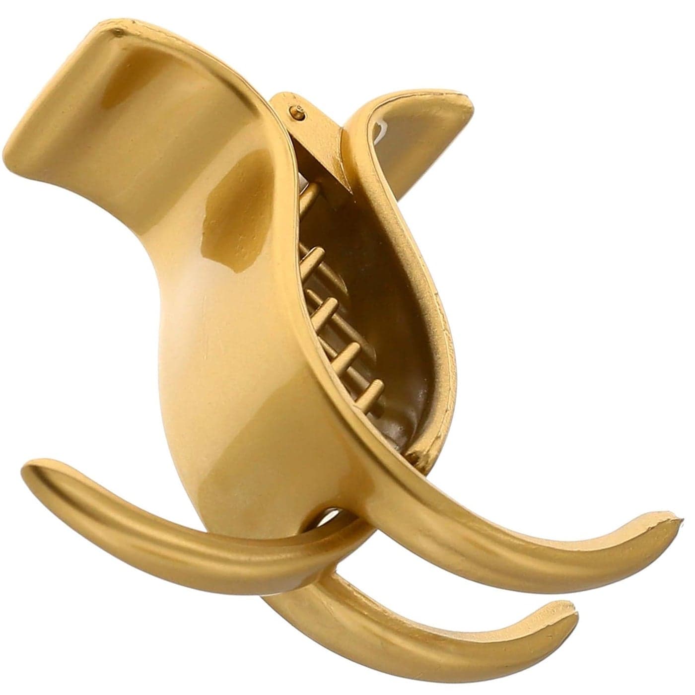 Camila Paris CP2919 French Hair Clip for Women Gold 3 Teeth Ponytail Holder Girls Hair Claw Clips Jaw Fashion Durable Styling Hair Accessories for Women Strong Hold No Slip Grip Made in France
