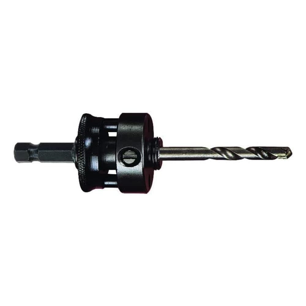 Starrett Quick Hitch Hole Saw Arbor with 14 Carbide Tipped Pilot Drill Ideal for Professional and Home Improvement 5818 Screw Thread 1132 Shank Size XA10
