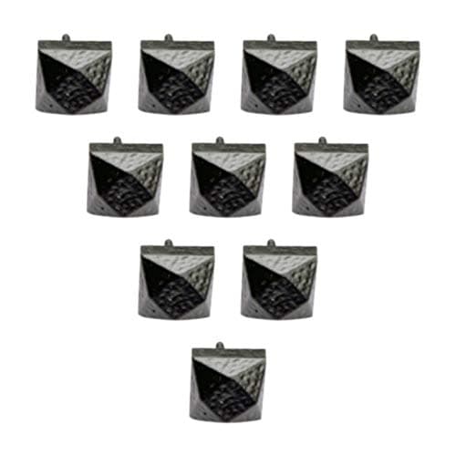 Adonai Hardware Hallelujah Black Antique Iron Decorative Door Stud (25mm, Black Powder Coated) (Supplied as 10 Pieces per Pack)