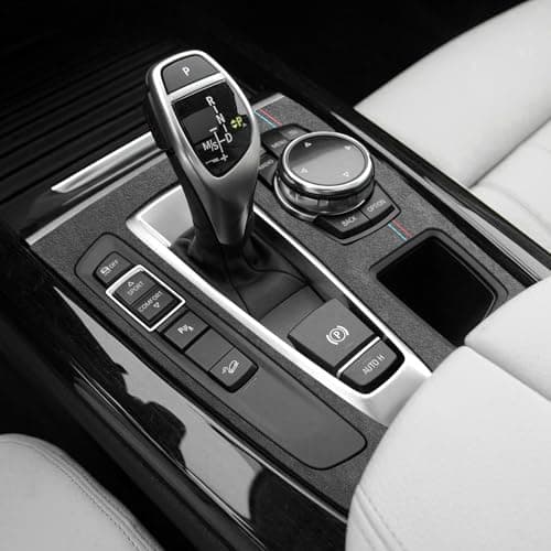 BETTERHUMZ Car Gear Shift Panel Sticker Cover Compatible with BMW F15 X5M F85 F16 X6M F86 X5 X6 Series 20142018 for Alcantara Suede Center Console Trim Interior Accessories
