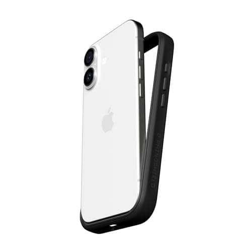 RhinoShield Phone Case Compatible with iPhone 17 Mod NX Modular Protective Bumper Case Without Backplate Slim Design Shockproof with Military Grade Drop Protection Black