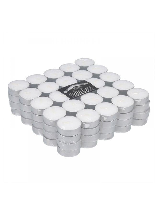 100-Piece Tealight Candles White