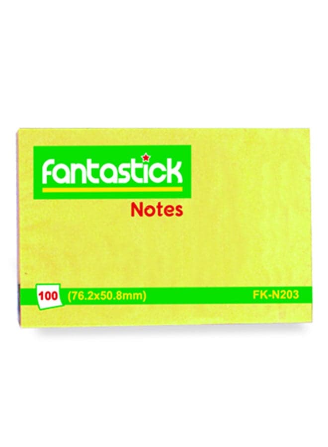 Self Adhesive Removable Sticky Notes Yellow