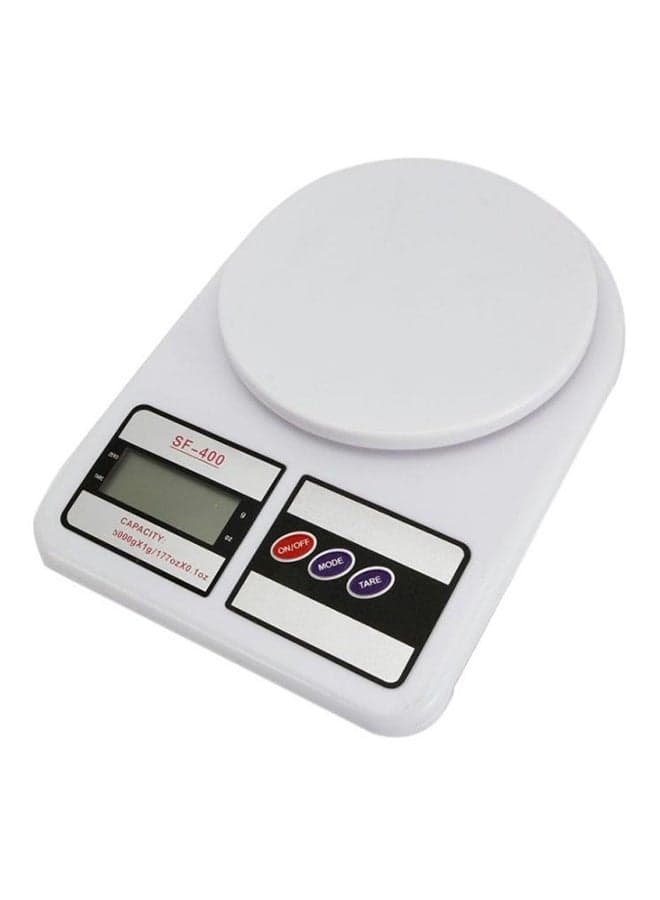 Electronic Kitchen Scale White 7kg