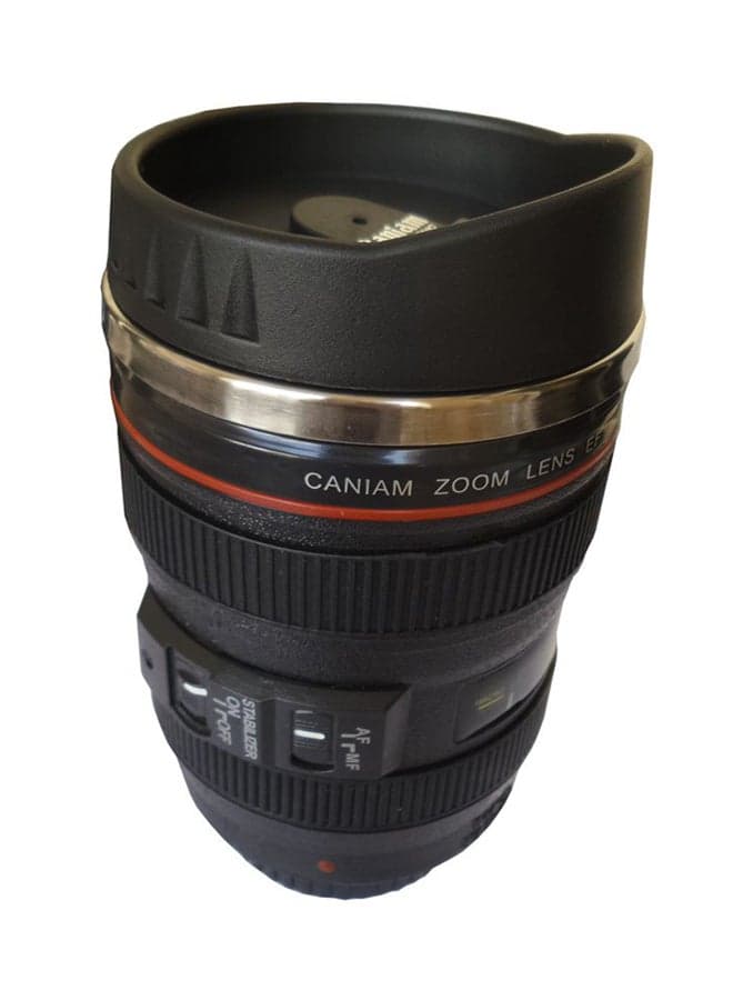 Camera Lens Shaped Mug Black standard