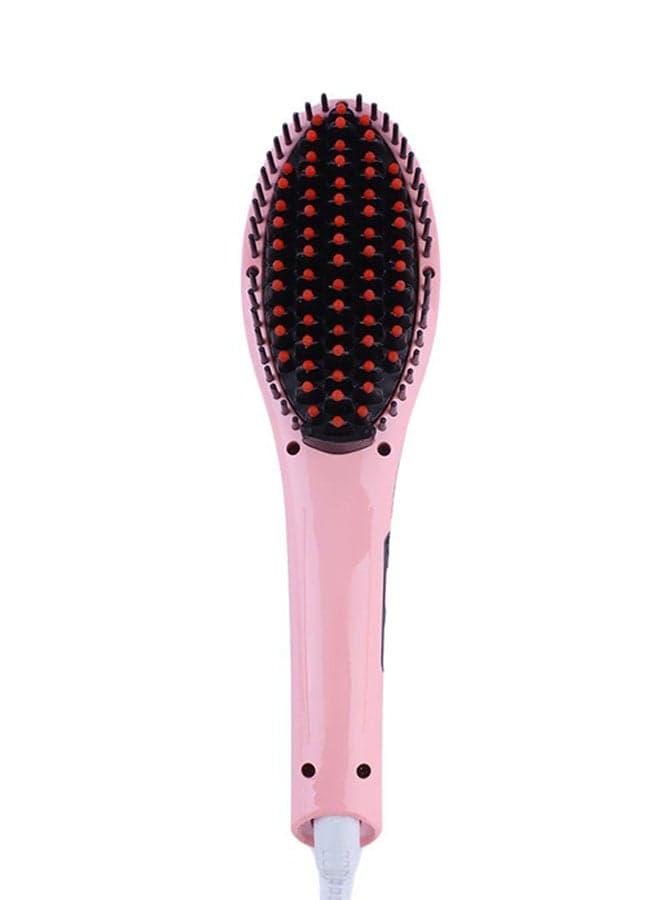 2-In-1 Auto Electric Hair Straightener Pink